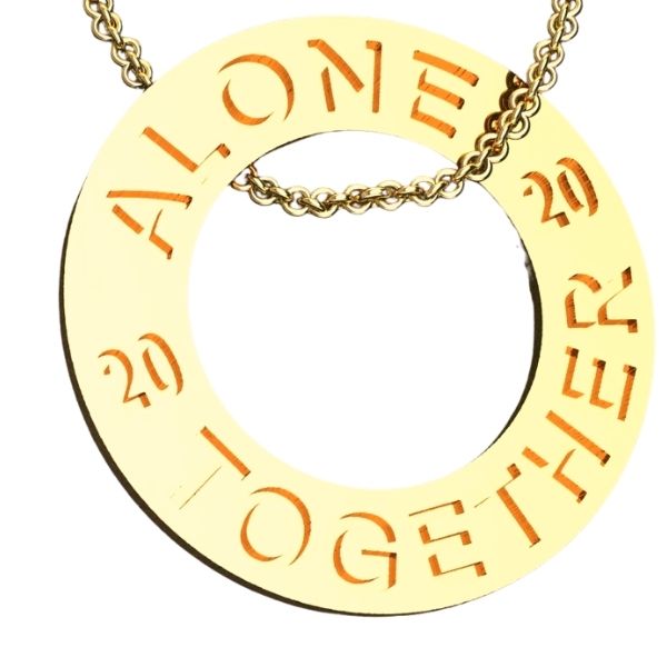 Personalized Trend Message Yellow Gold