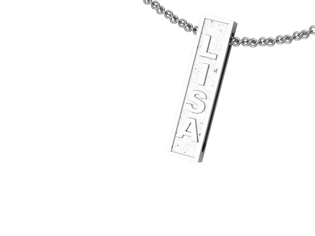 DOUBLE SIDED BAR PENDANT
