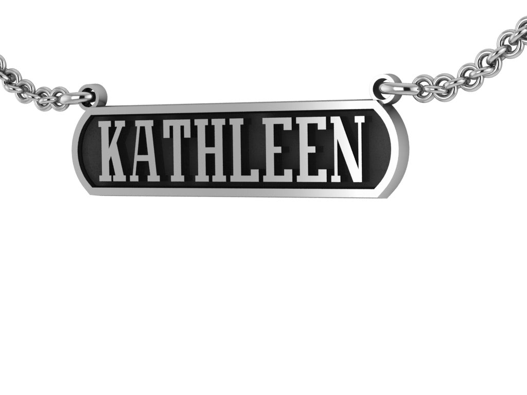 Horizontal Name Bar Pendant