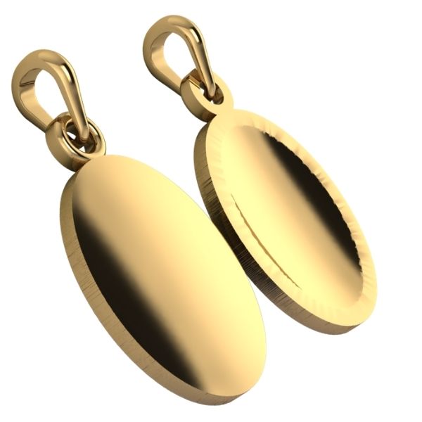 Oval Pendant with Fingerprint Dish