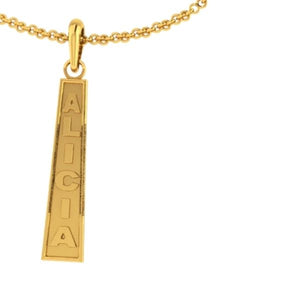 Tapered Name Pendant