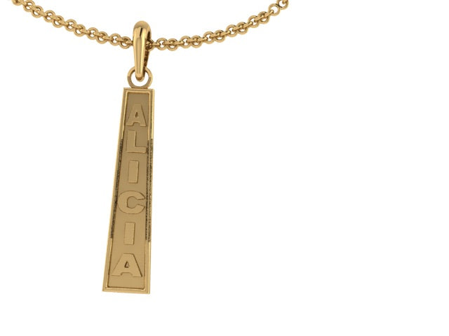 Tapered Name Pendant